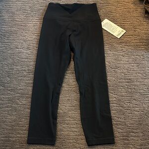 lululemon Align Ribbed High-Rise Crop — Black